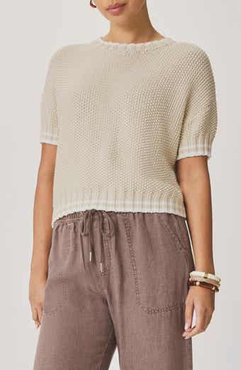 Ann Marie Short Sleeve Cotton Sweater