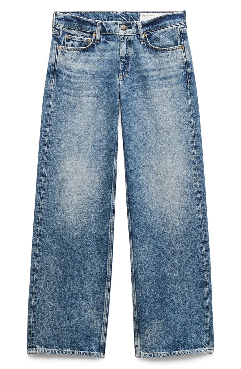 rag & bone Saige Low Rise Relaxed Straight Jeans, Alternate, color, Echo