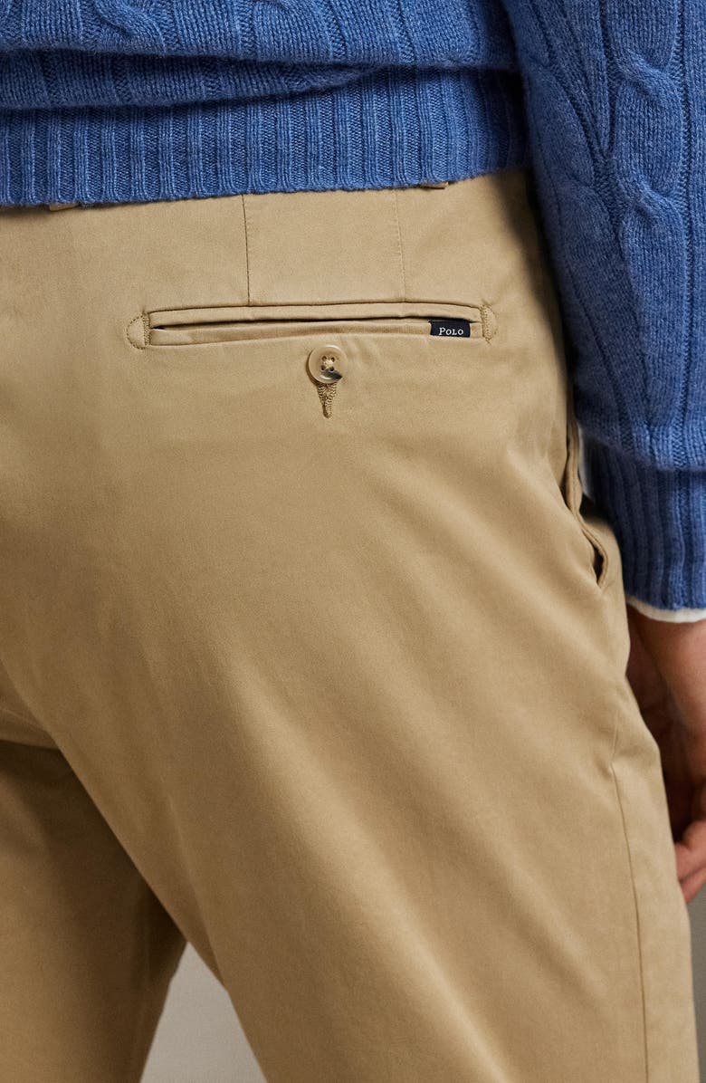 Polo Ralph Lauren Jarrett Slim Fit Sateen Pants, Alternate, color, Khaki