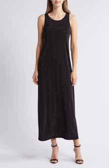 Vince Camuto Rhinestone Sleeveless Maxi Dress