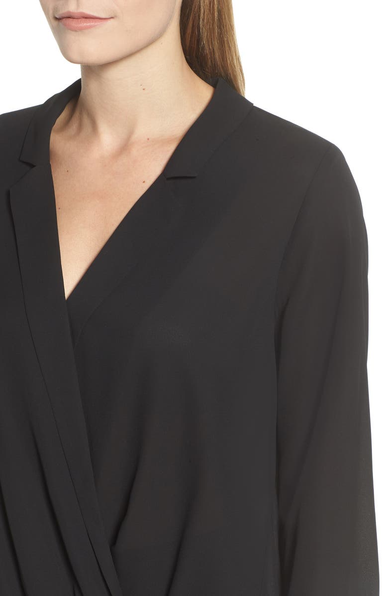 GIBSONLOOK Gibson Surplice Drape Front Blouse, Alternate, color, 
