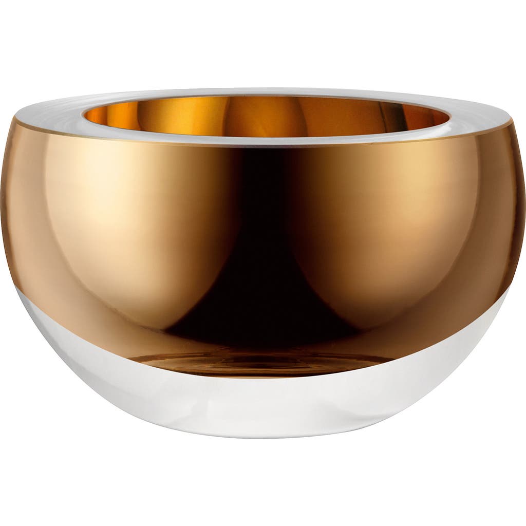 Lsa Gold Glass Host Bowl In Gold