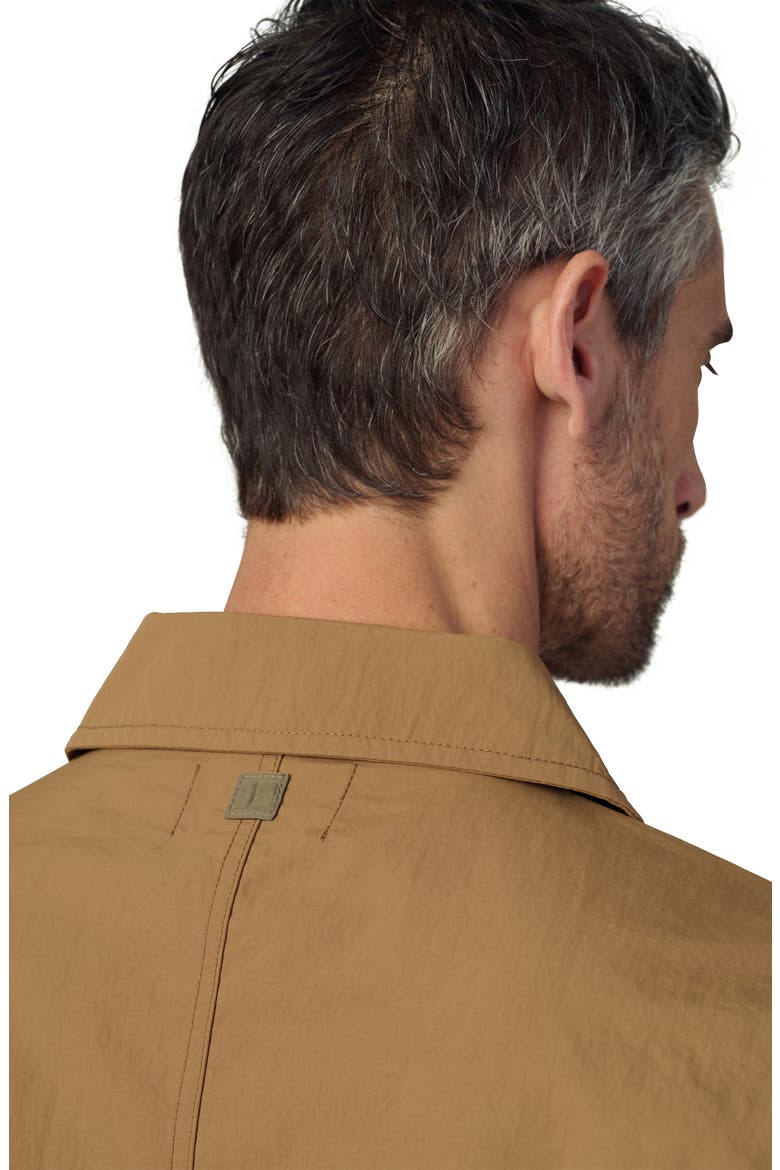Modern Utilitarian Water Resistant Nylon Jacket, Alternate, color, WHISKEY