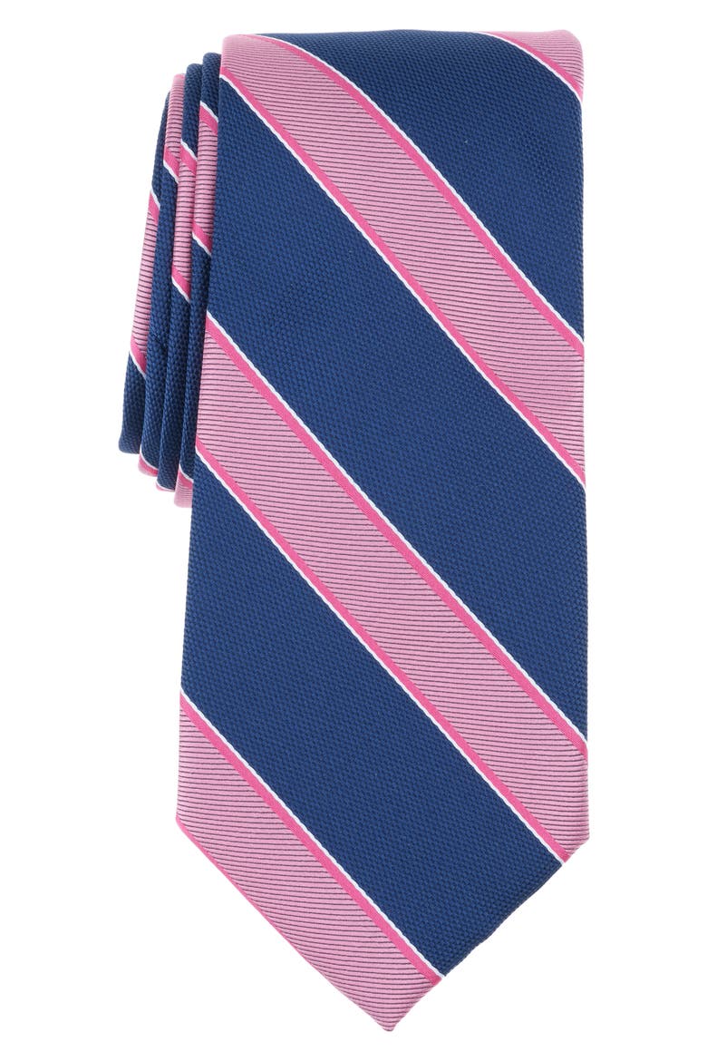 Trotter Stripe Tie, Main, color, PINK