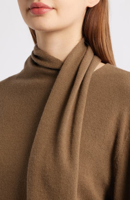 Rails Cortina Scarf Neck Wool & Cashmere Sweater In Brown