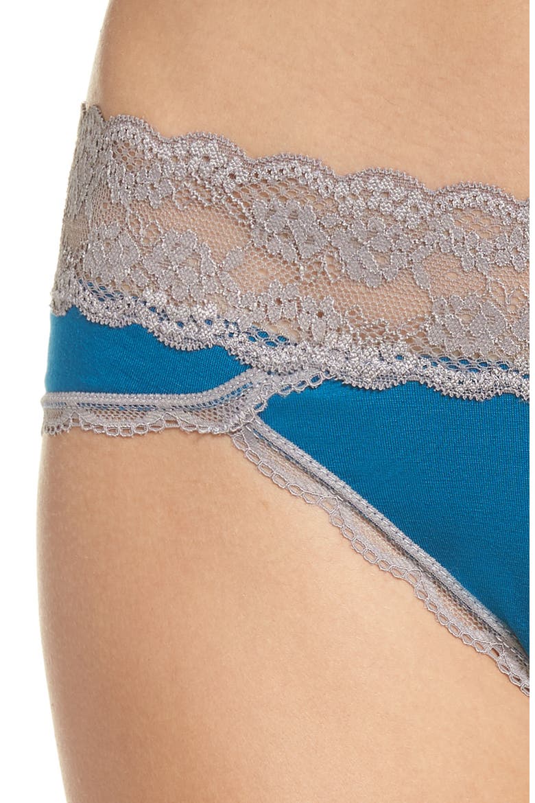 Intimates Ahna Hipster Panties, Alternate, color, DARK LAKE