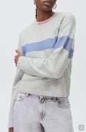 MANGO TEEN NYC Intarsia Stripe Sweater