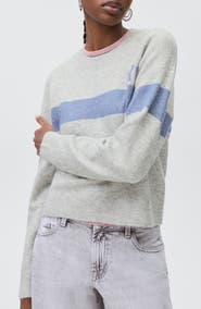 MANGO TEEN NYC Intarsia Stripe Sweater