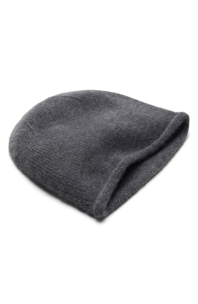 MANGO Selection Cashmere Beanie, Alternate, color, Medium Heather Grey