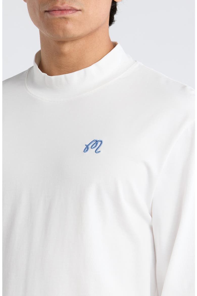 Upland Mock Neck Long Sleeve T-Shirt, Alternate, color, SNOW WHITE