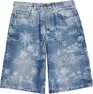 AMIRI Chateau Palms Denim Shorts