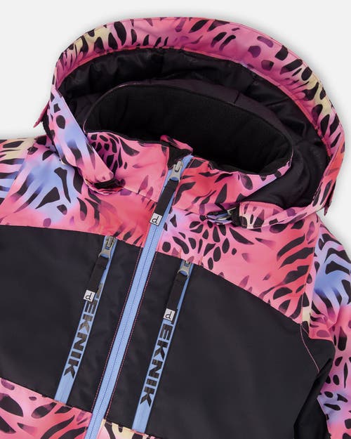 Deux Par Deux Girl Two-piece Teknik Snowsuit In Multi