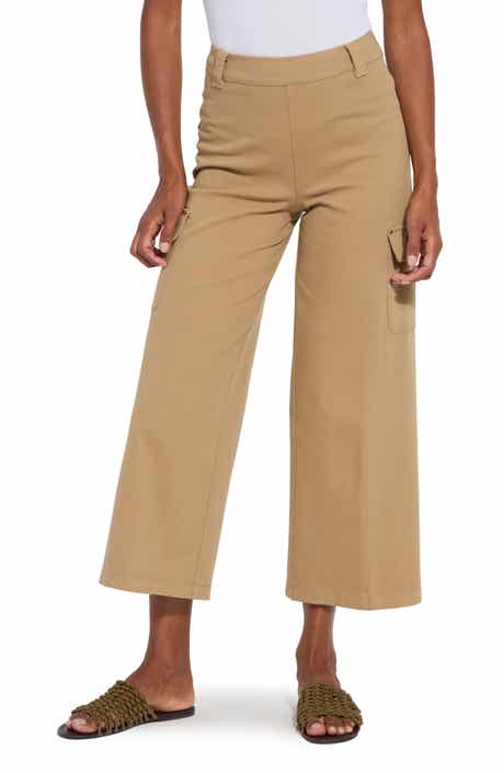 Lysse Erin West High Waist Crop Wide Leg Utility Pants