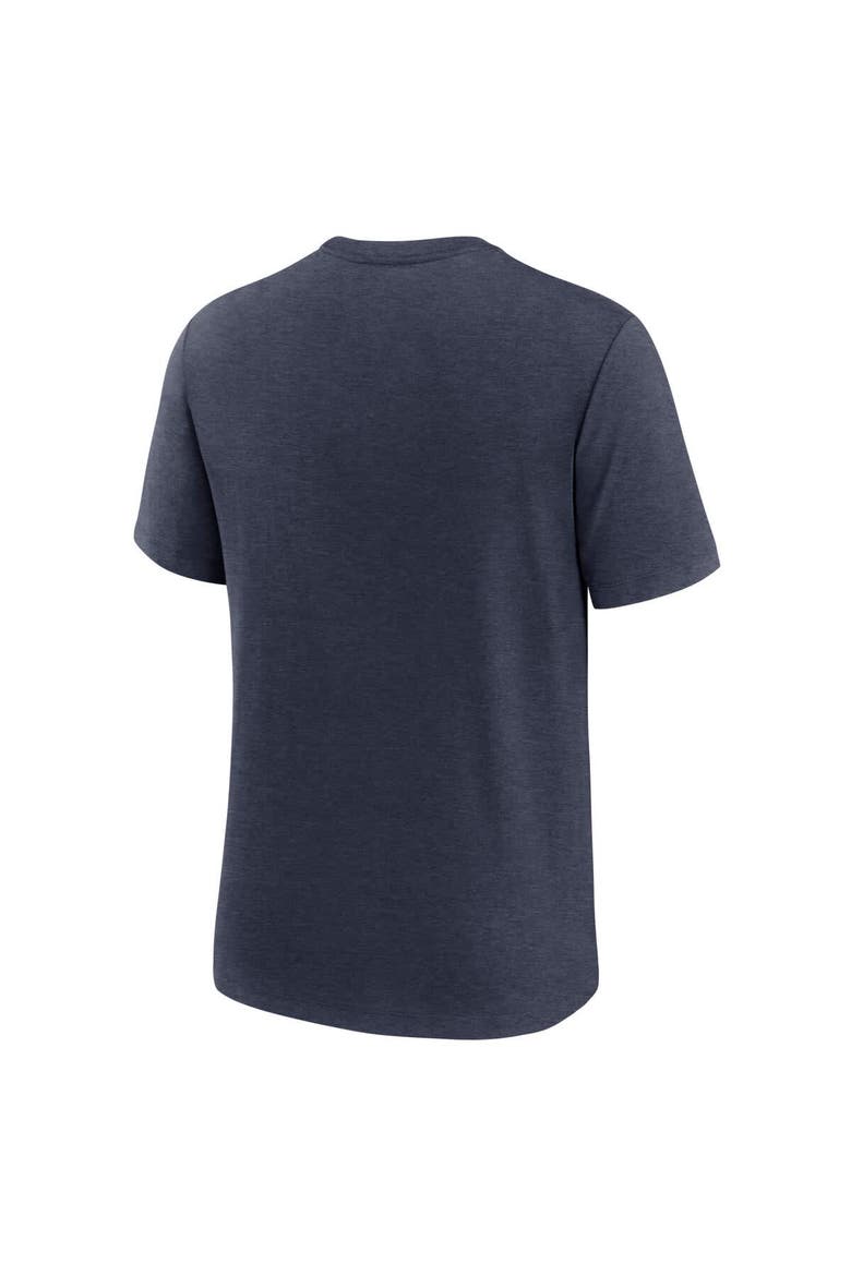 Men's Nike Heather Navy Detroit Tigers Logo Tri-Blend T-Shirt, Alternate, color, Heather Navy