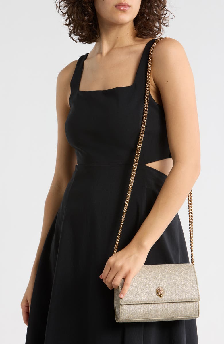 Kurt Geiger London Shimmer Clutch, Alternate, color, Silver