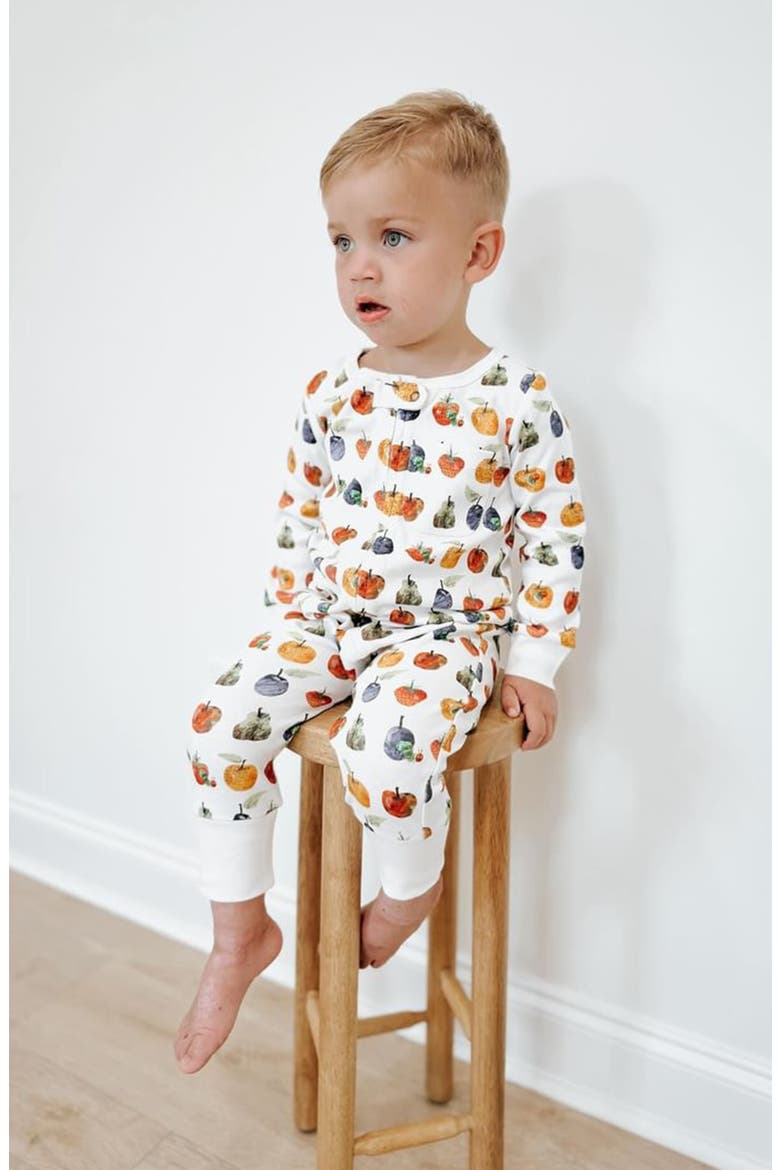 x 'The Very Hungry Caterpillar™' Organic Cotton Romper, Alternate, color, FRUIT