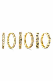 Aveline Set of 3 Cubic Zirconia Huggie Hoop Earrings