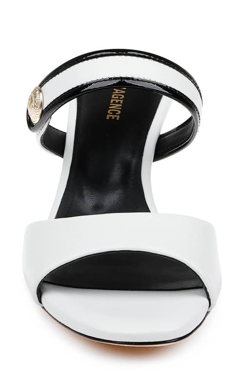L Agence L'agence Women's Giulia Slide Sandals In White Leather