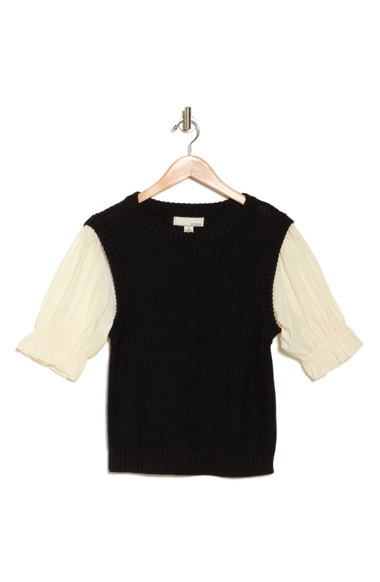 BY DESIGN Mixed Media Top, Alternate, color, 