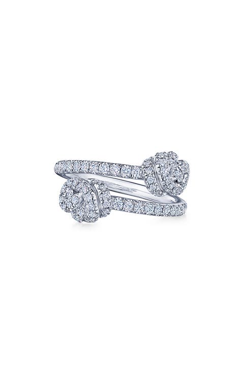 Entwine Bypass Diamond Ring