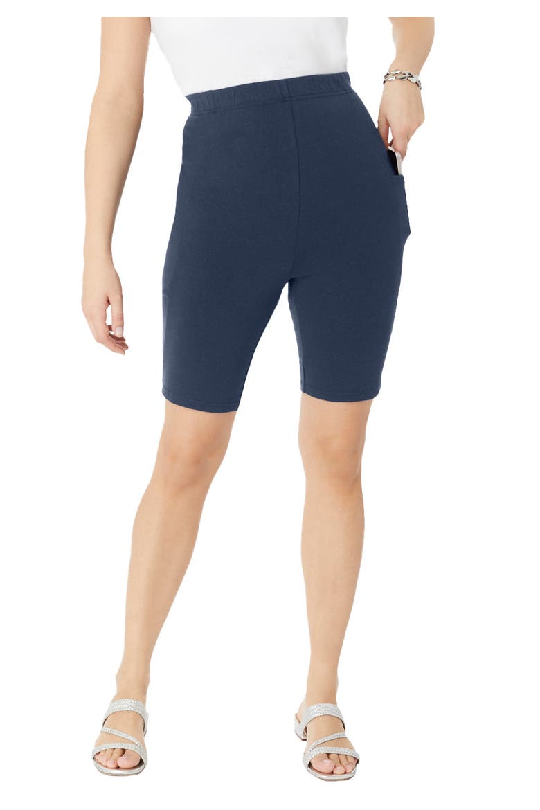 Side-Pocket Bike Short, Main, color, NAVY