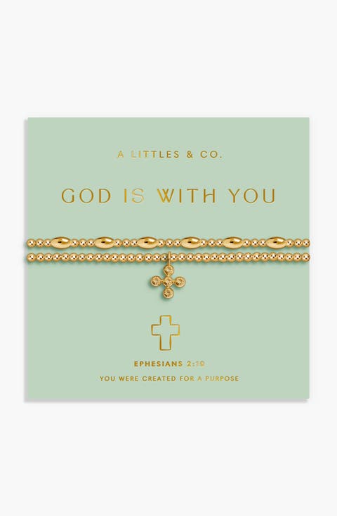 Faith A Little 'God Is With You' Bracelet