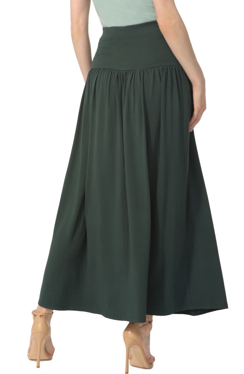 Kimi & Kai Women's Tiered Maxi Skirt, Alternate, color, Forest Green