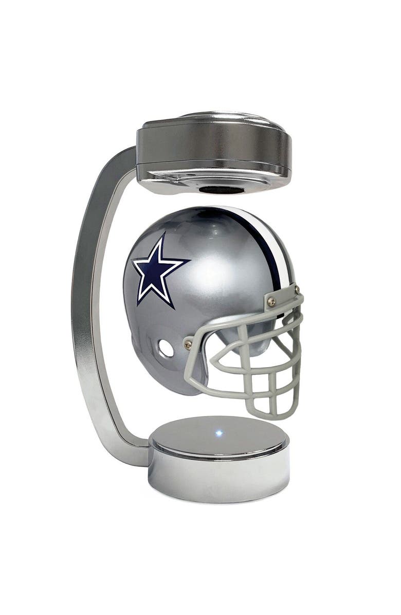 Pegasus Dallas Cowboys Chrome Base Mini Hover Helmet, Main, color, Silver