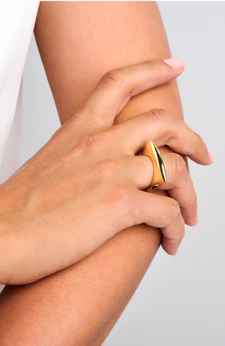 DRIES CRIEL Lotus Ring, Alternate, color, Yellow Gold