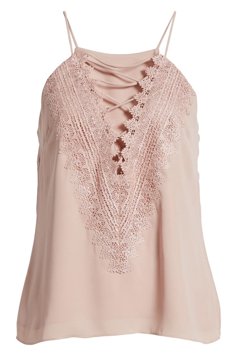Posie Strappy Camisole, Alternate, color, PINK ADOBE