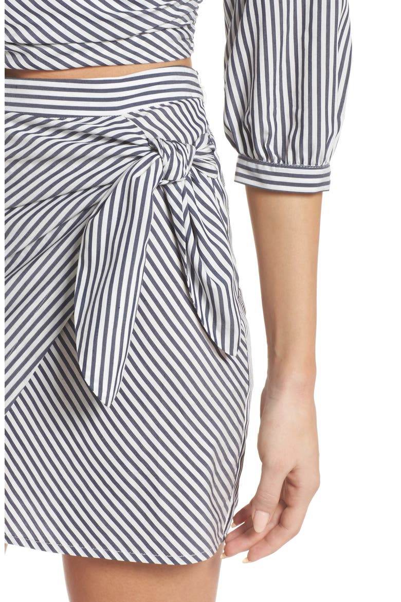 Cocktails Please Stripe Two-Piece Dress, Alternate, color, NAVY/ WHITE MINI STRIPE