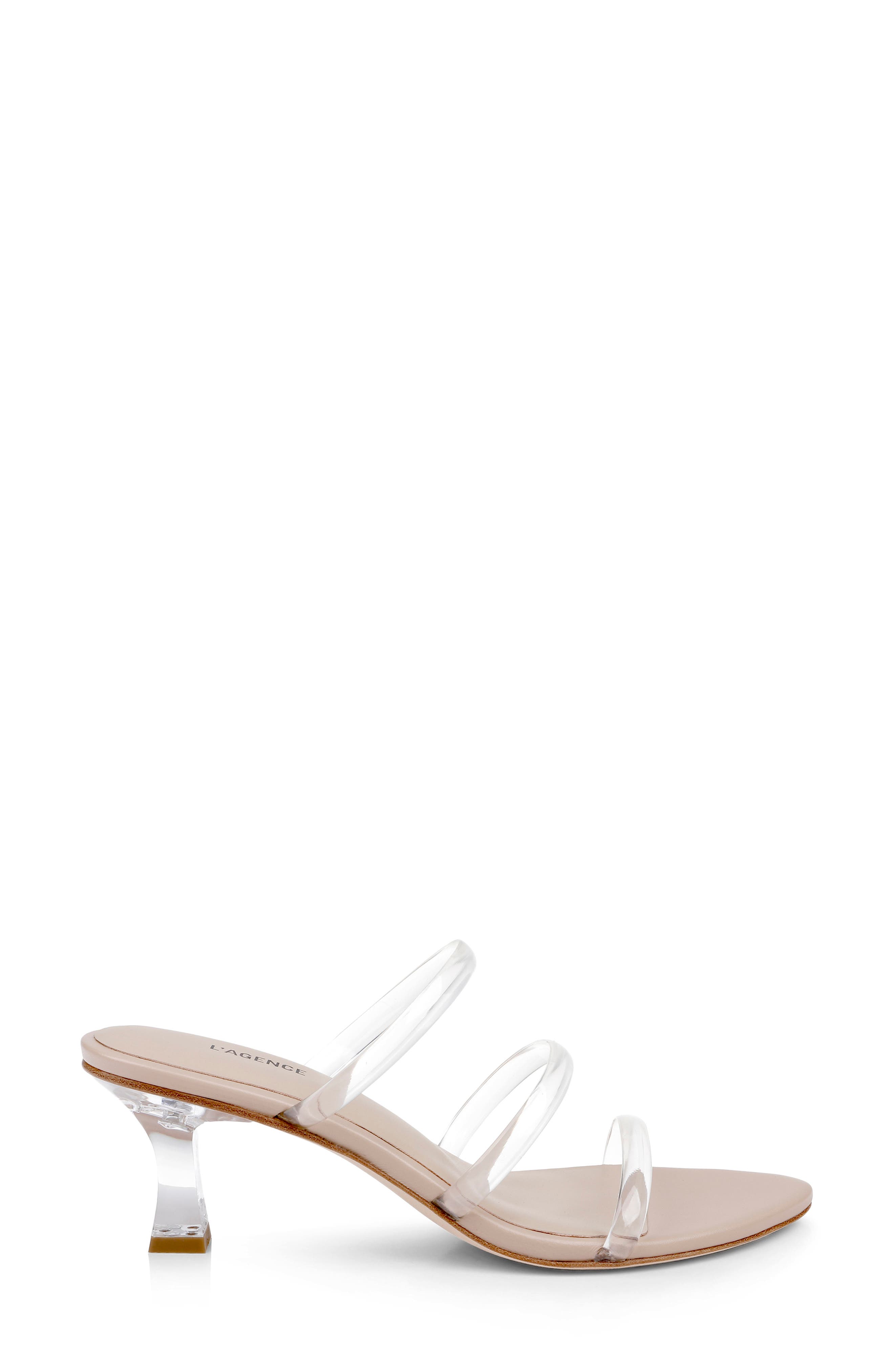 L'AGENCE Ludovica Slide Sandal, Alternate, color, Chai