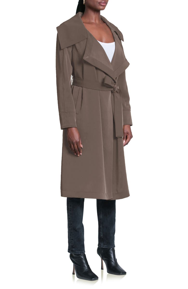 Avec Les Filles Belted Drape Trench Coat, Alternate, color, 