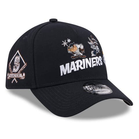 Youth New Era Navy Seattle Mariners Looney Tunes A-Frame 9FORTY Adjustable Hat