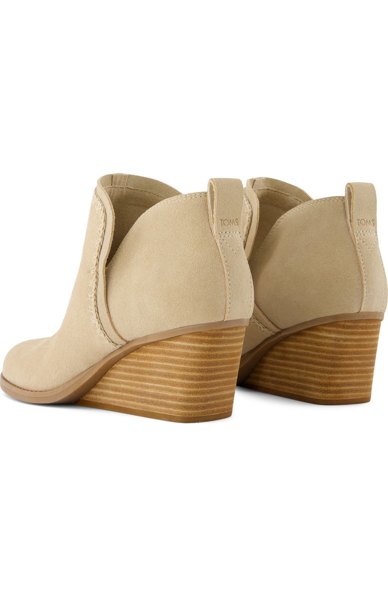 TOMS Kaia Wedge Bootie, Alternate, color, Natural