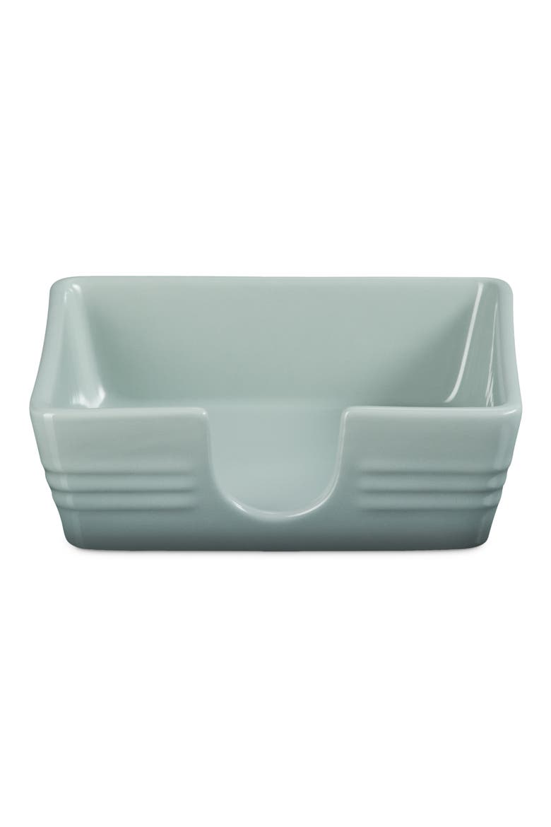 Signature Stoneware Cocktail Napkin Holder, Alternate, color, SEA SALT