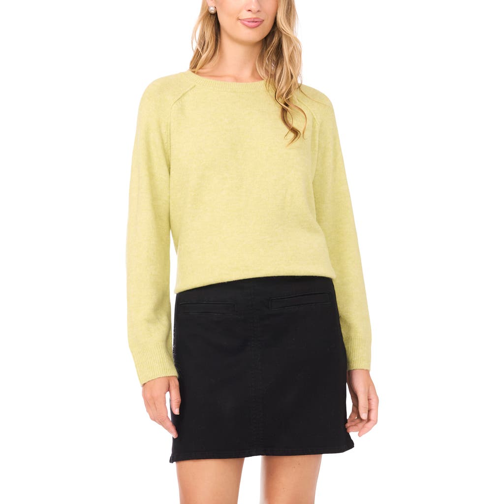 Vince Camuto Raglan Sleeve Sweater In Yellow