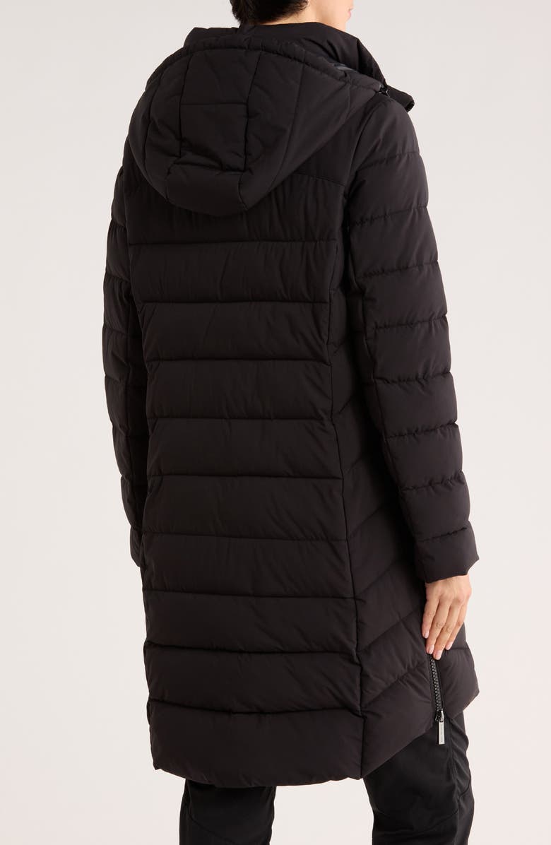 Michael Kors Packable Hooded 400 Fill Power Quilted Puffer Jacket, Alternate, color, Black