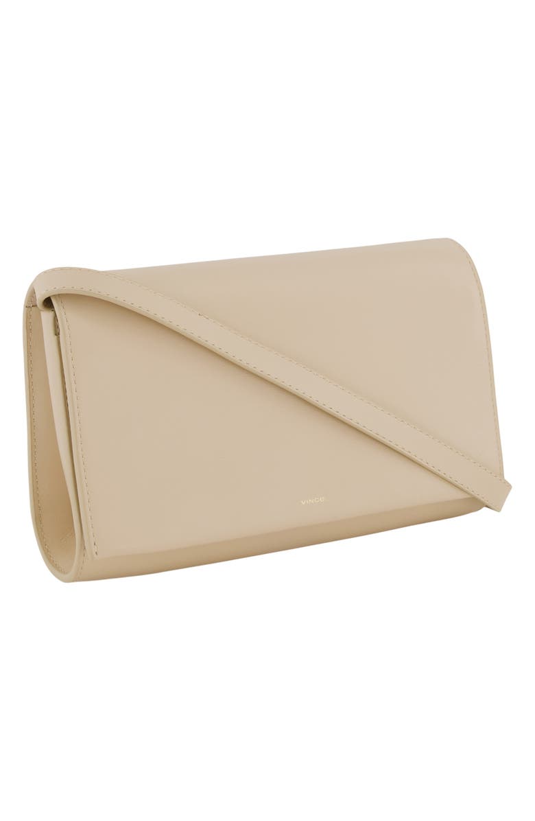 Vince Leather Crossbody Wallet, Alternate, color, Marzipan