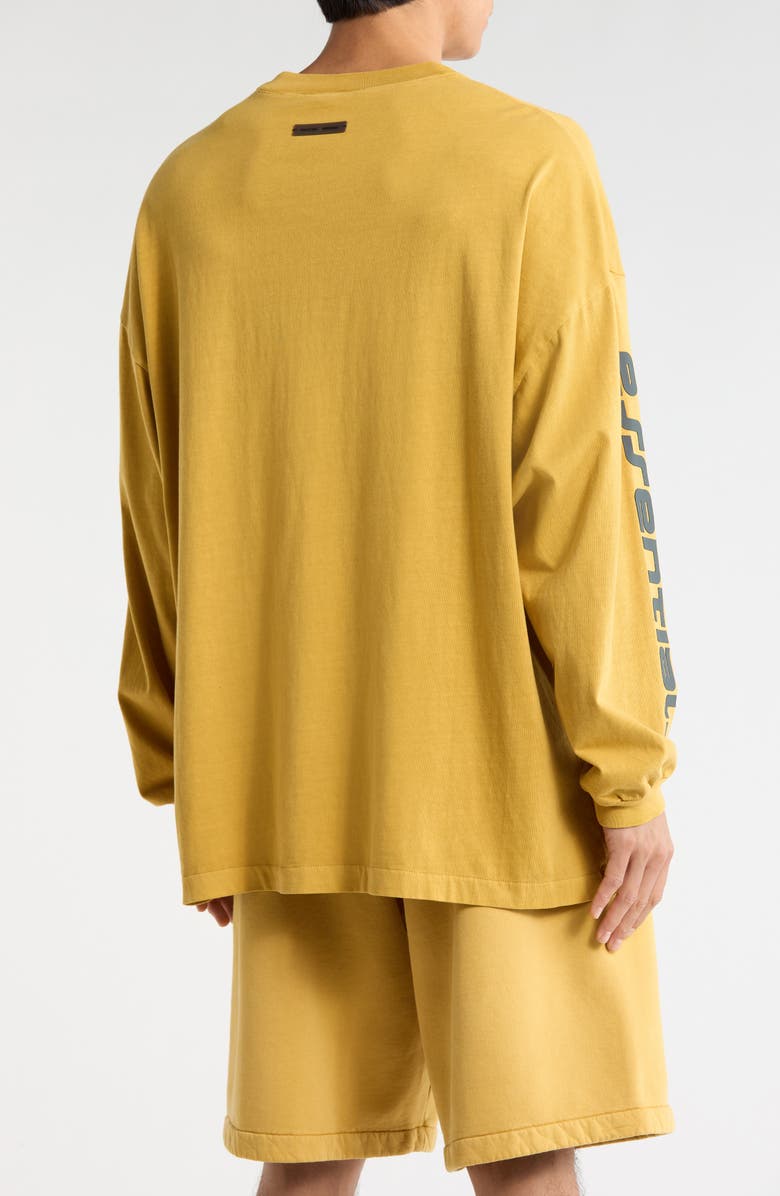Fear of God Essentials '90s Long Sleeve Logo Graphic T-Shirt, Alternate, color, Canyon