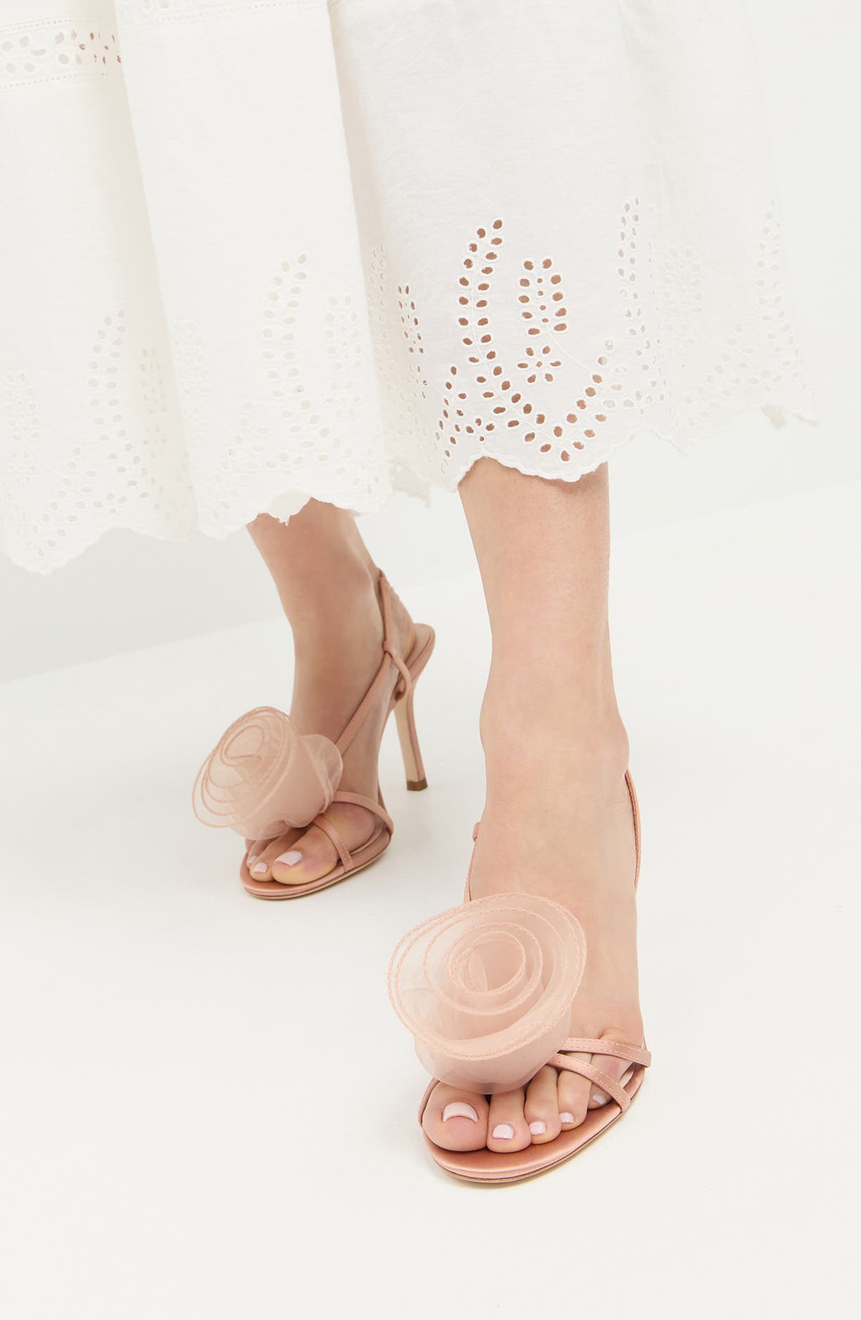 Loeffler Randall Steph Rosette Slingback Sandal, Alternate, color, Blush