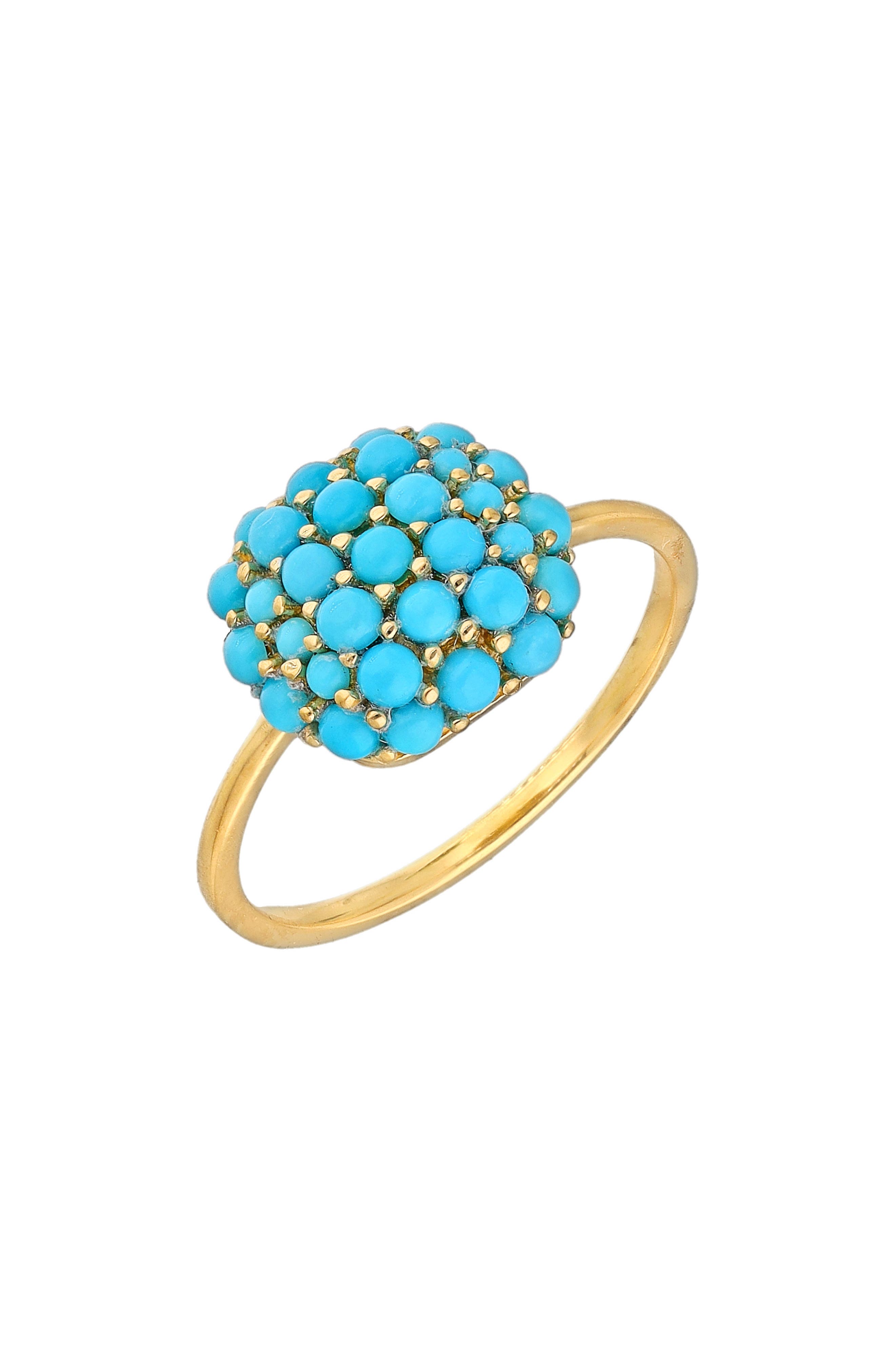 YS GEMS Sleeping Beauty Turquoise Ring
