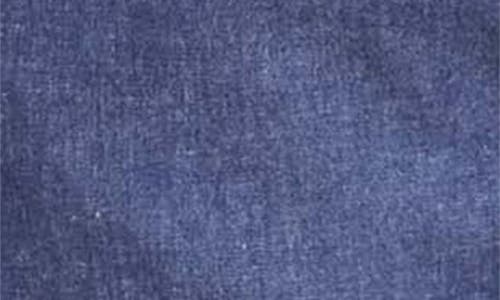 Universal Standard Capri Cotton Chambray Shorts In Purple