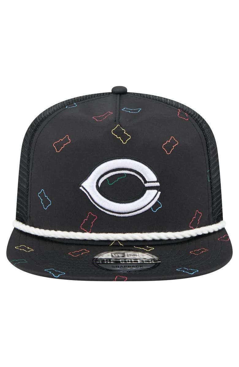 New Era Men's New Era  Black Cincinnati Reds Gummy Golfer Trucker Adjustable Hat, Alternate, color, 
