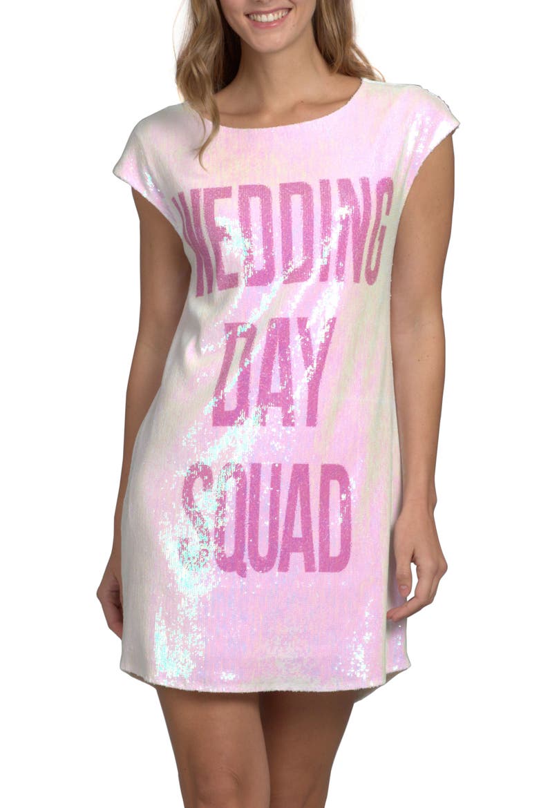 Wedding Day Sparkle Dress, Main, color, WEDDING DAY SQUAD