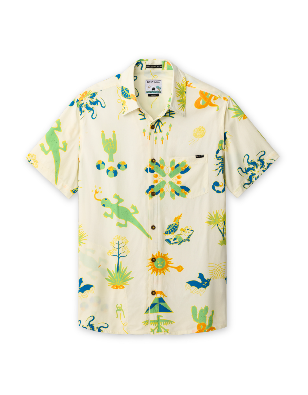 Baja Llama Men's Off-white Desert Print Button-up Shirt (Men) | Nordstrom