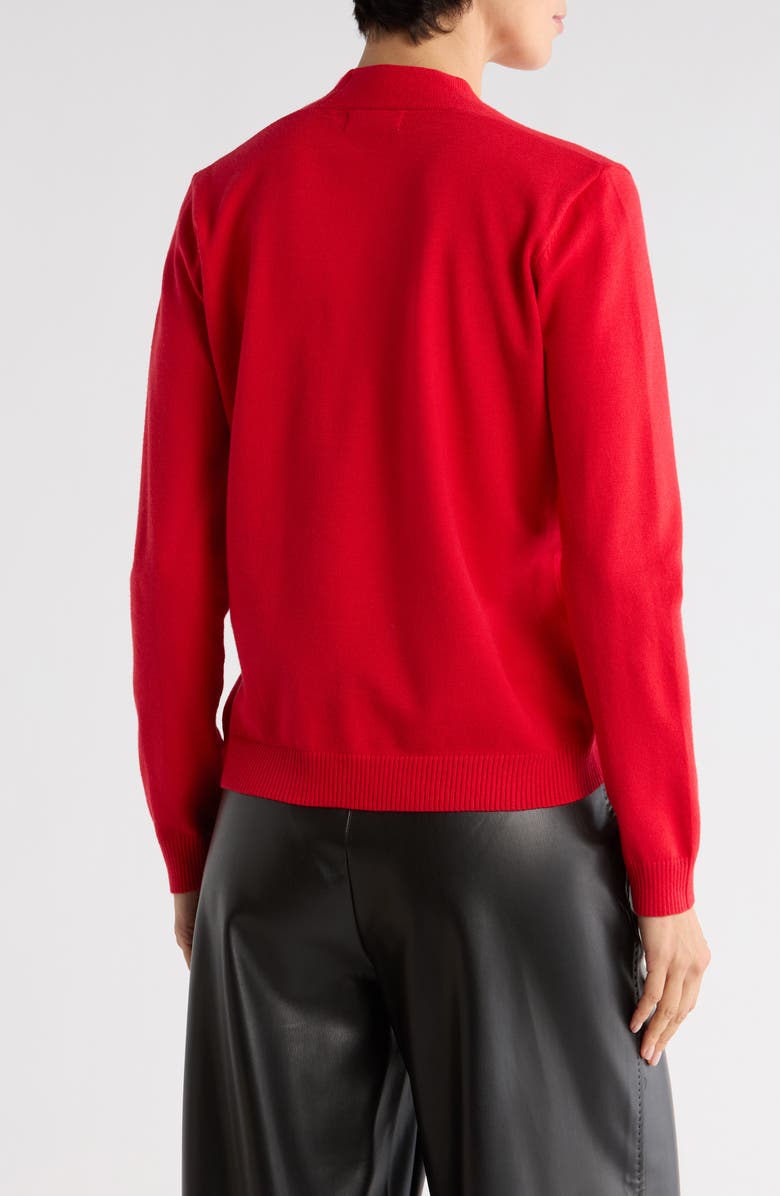 PATRIZIA LUCA V-Neck Sweater, Alternate, color, Red