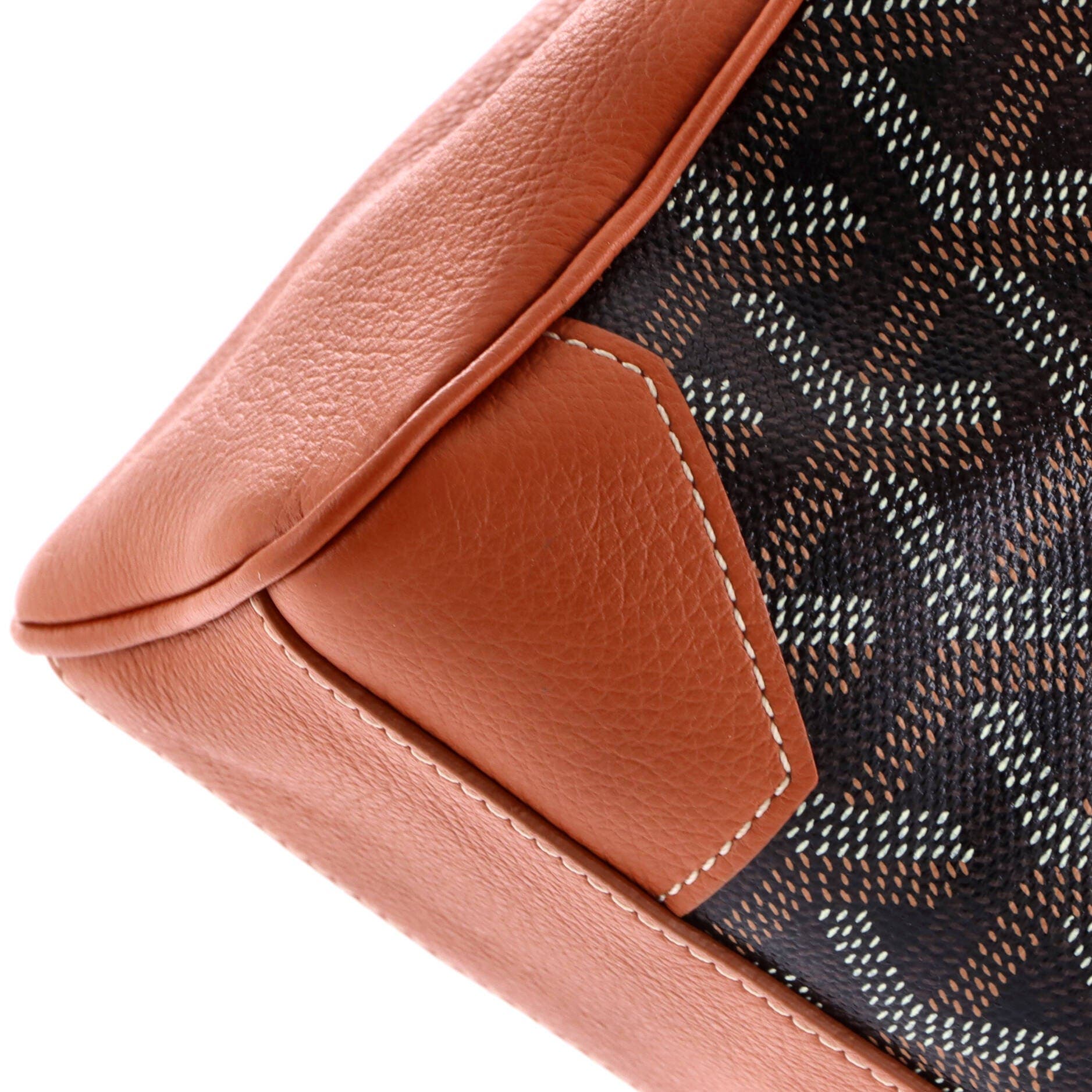 Saigon Top Handle Bag Coated Canvas with Leather Mini, Alternate, color, Brown