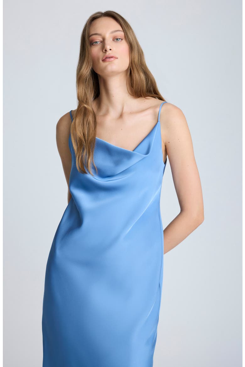Cowl Neck Slipdress, Alternate, color, SHADOW BLUE