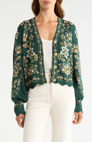 FARM Rio Garden Delight Button-Up Cardigan